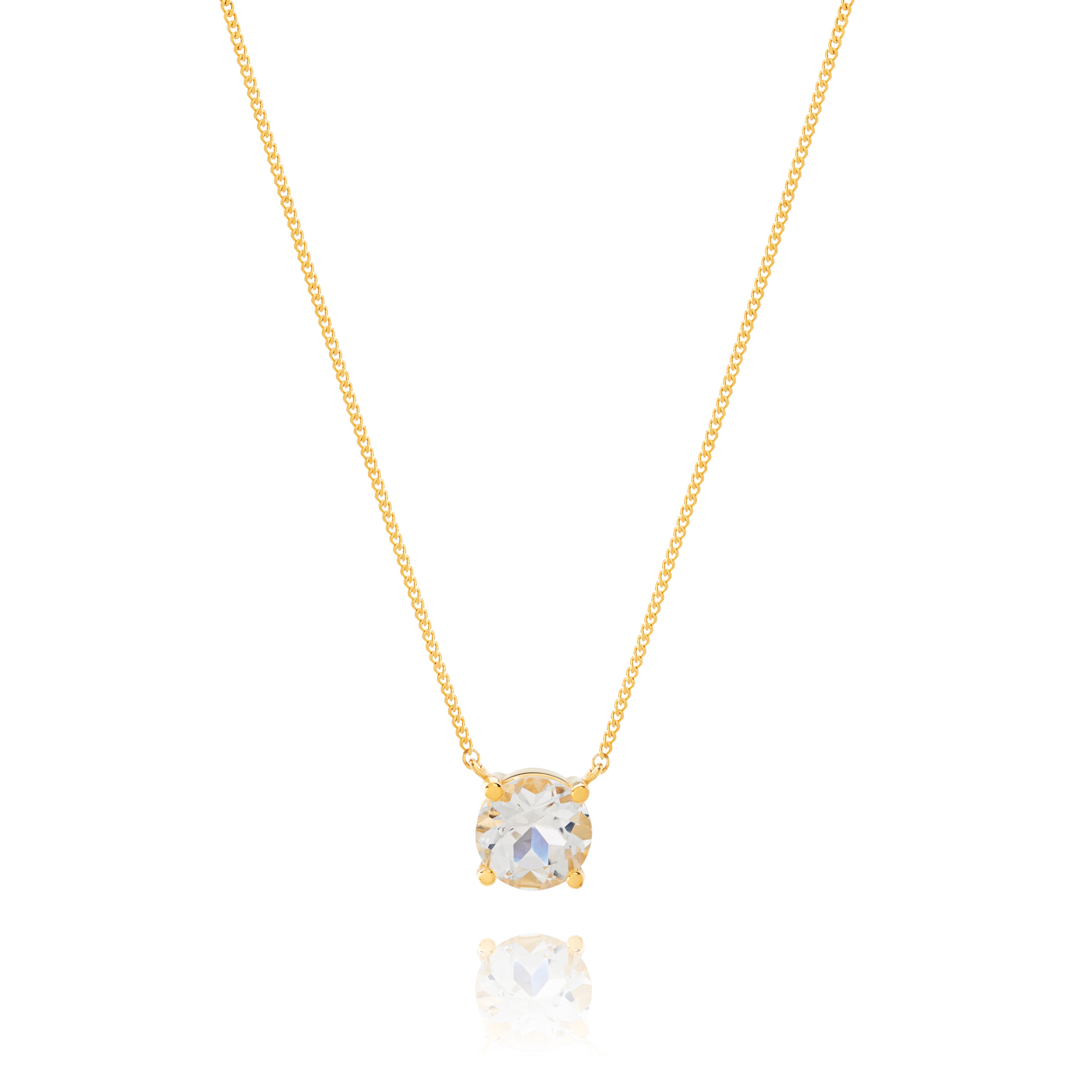 18K Gold Vermeil Topaz Necklace - Ines Santos Jewellery 