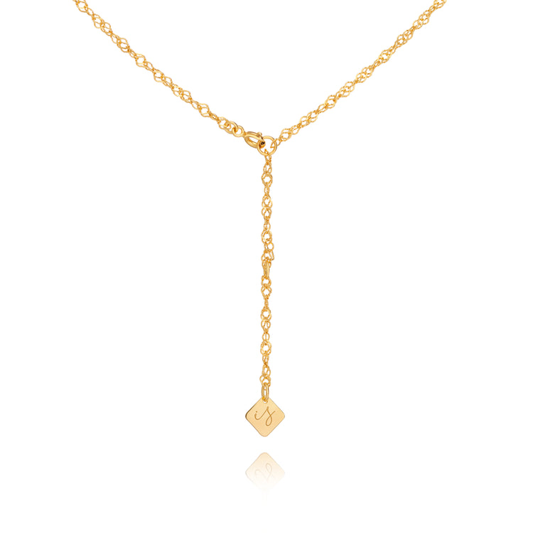 18K Gold Vermeil Twisted Chain necklace - INES SANTOS JEWELLERY