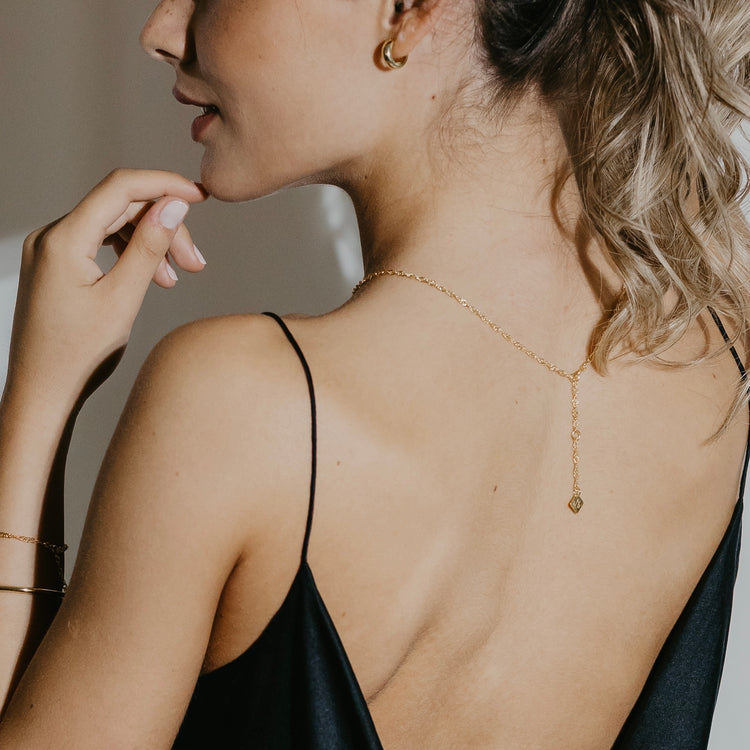 18K Gold Vermeil Twisted Chain necklace - INES SANTOS JEWELLERY