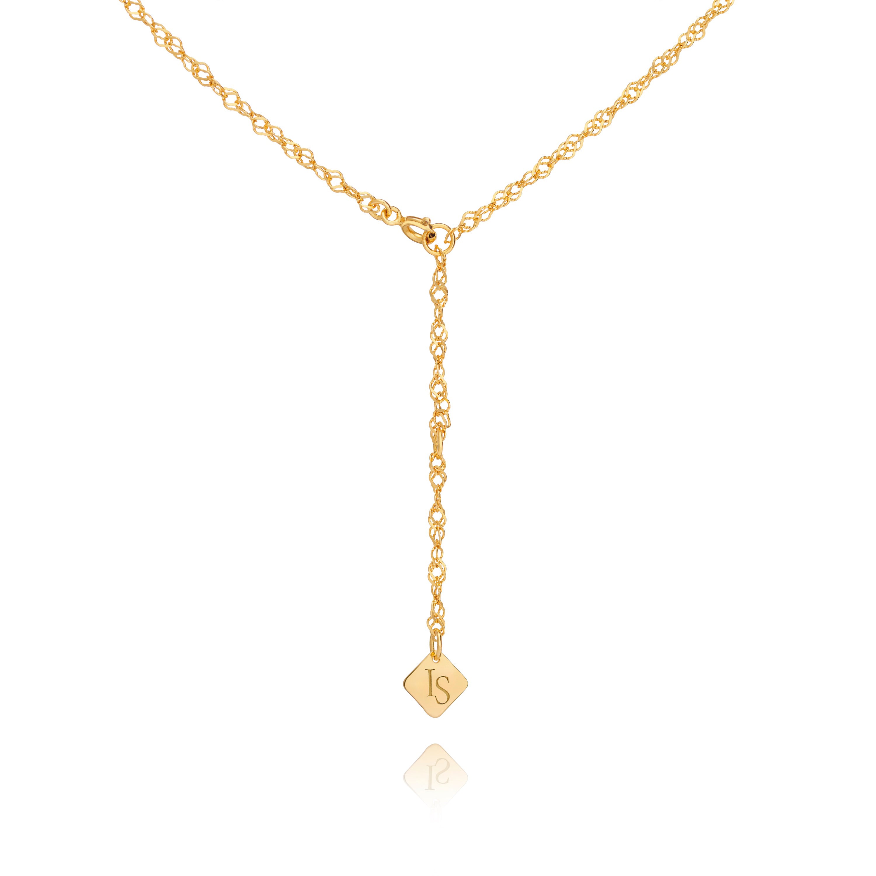 18K Gold Vermeil Twisted Chain necklace - Minimalist Jewelry - Ines Santos Jewellery
