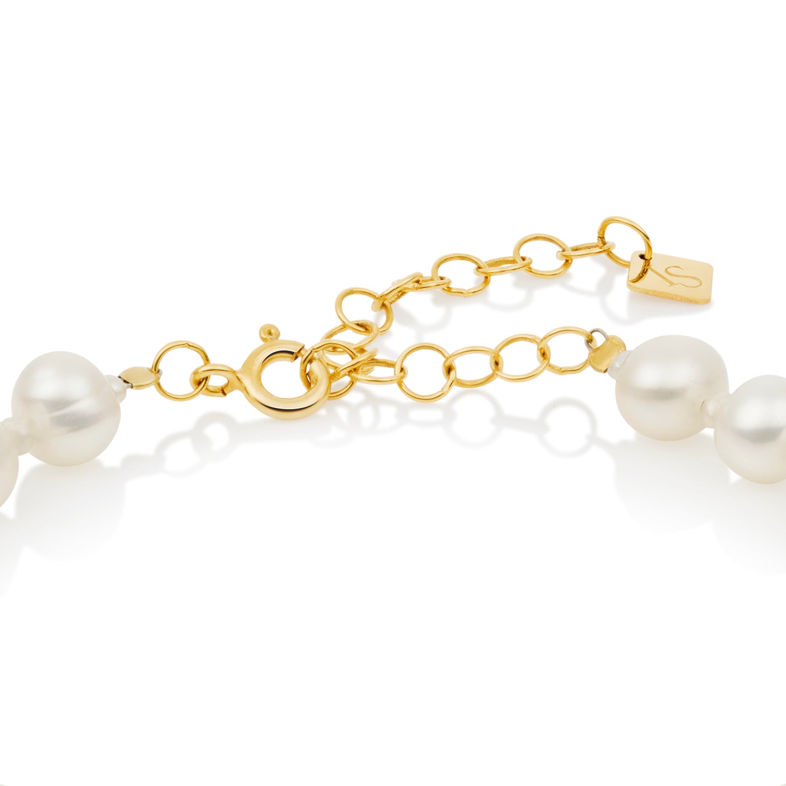 Inês Santos Jewellery - gemstone jewelry - 18K Gold Vermeil Fresh Water Pearls Beaded Bracelet