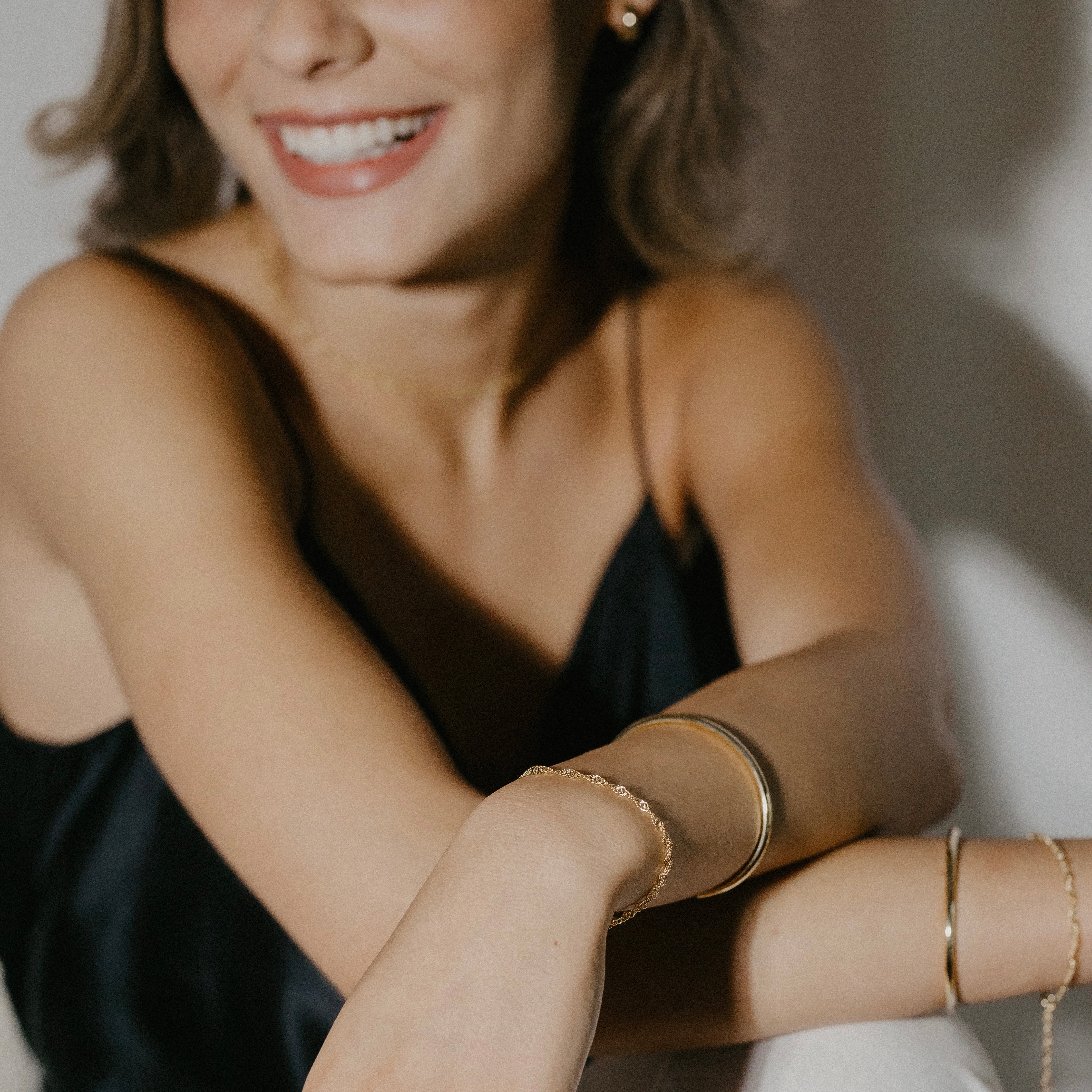 Ines Santos Jewellery - 18K Gold Vermeil Twisted Chain Bracelet